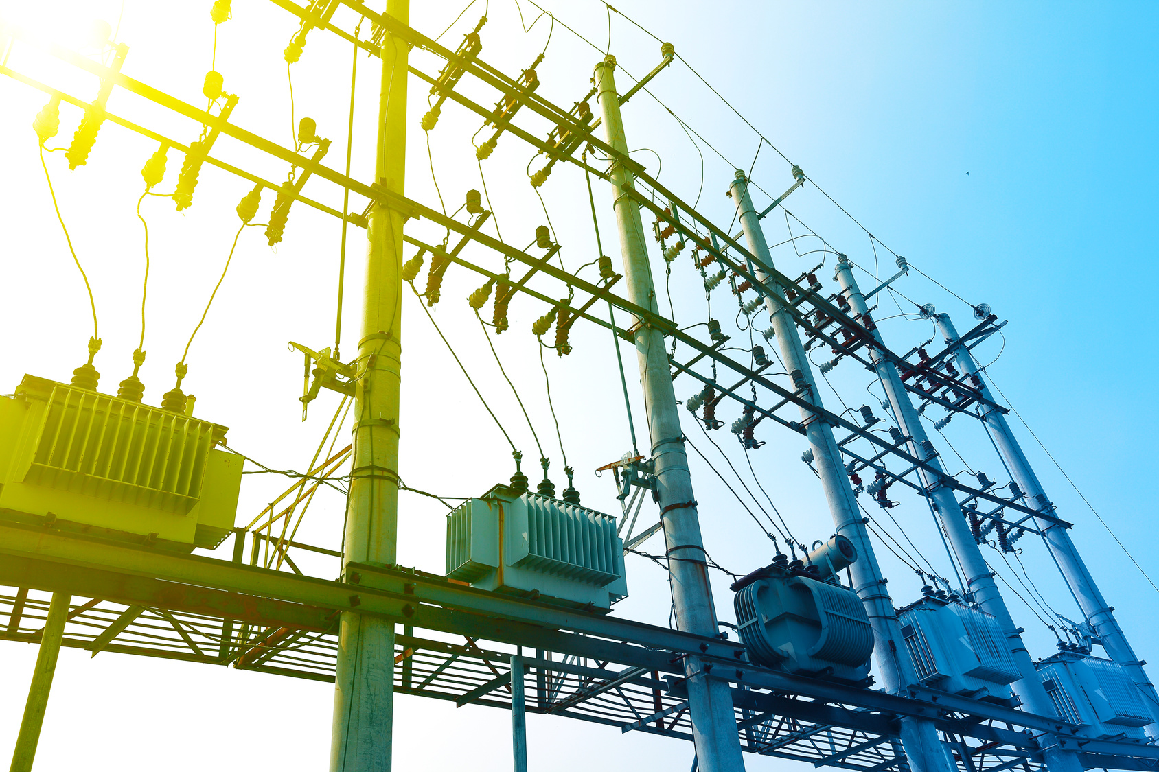 backlighting of a group of power transformer